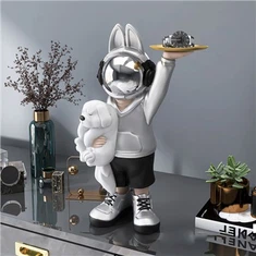 Nyuszi űrhajós figura